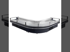 700L মাল্টিডেক ওপেন চিলার সুপারমার্কেট শোকেস রেফ্রিজারেটর বাষ্পীভবন সহ