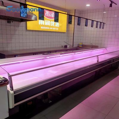 ফ্রিস্ট্যান্ডিং মিট ডিসপ্লে ফ্রিজার 570L ফুড কুলার 0 - 5 ℃ শোকেস